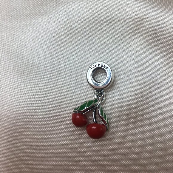 Pandora Jewelry - Pandora Asymmetrical Cherry Fruit Dangle Charm